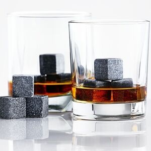 Ice Stones - Reusable Whiskey Stones Set in Pouch - Chilling Cubes Gift Set